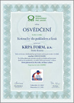 Czech Made KRPA FORM kotoučky